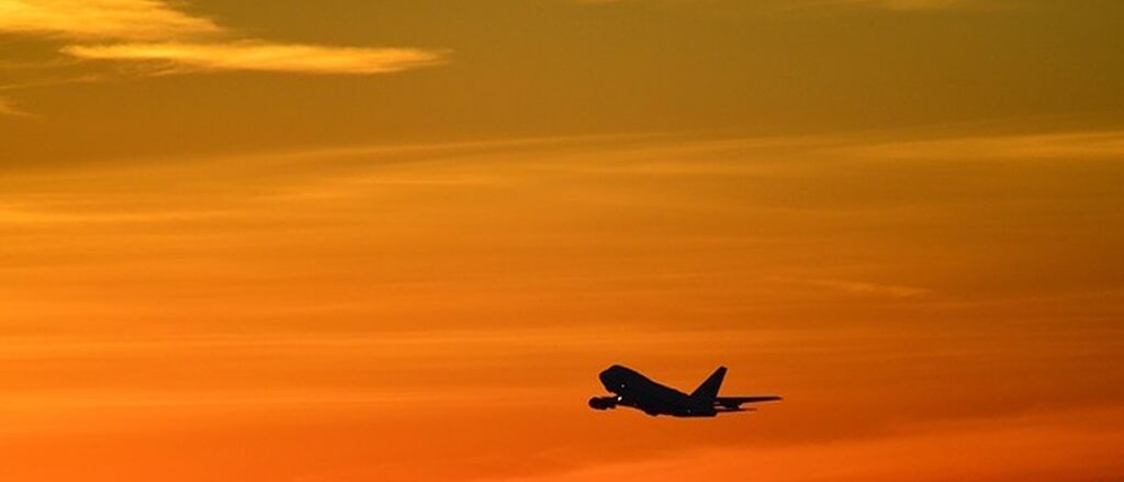 Sunset plane